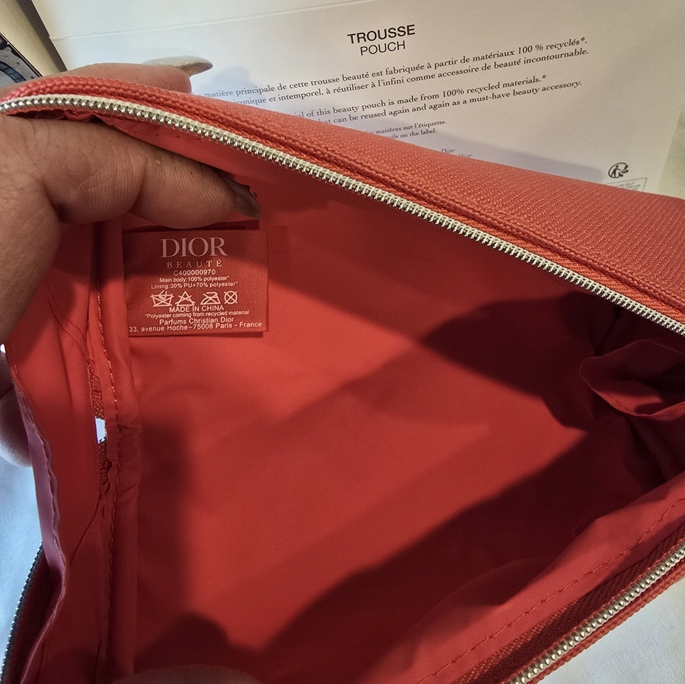 Dior Coral Pink Pouch - Picture 5 of 7
